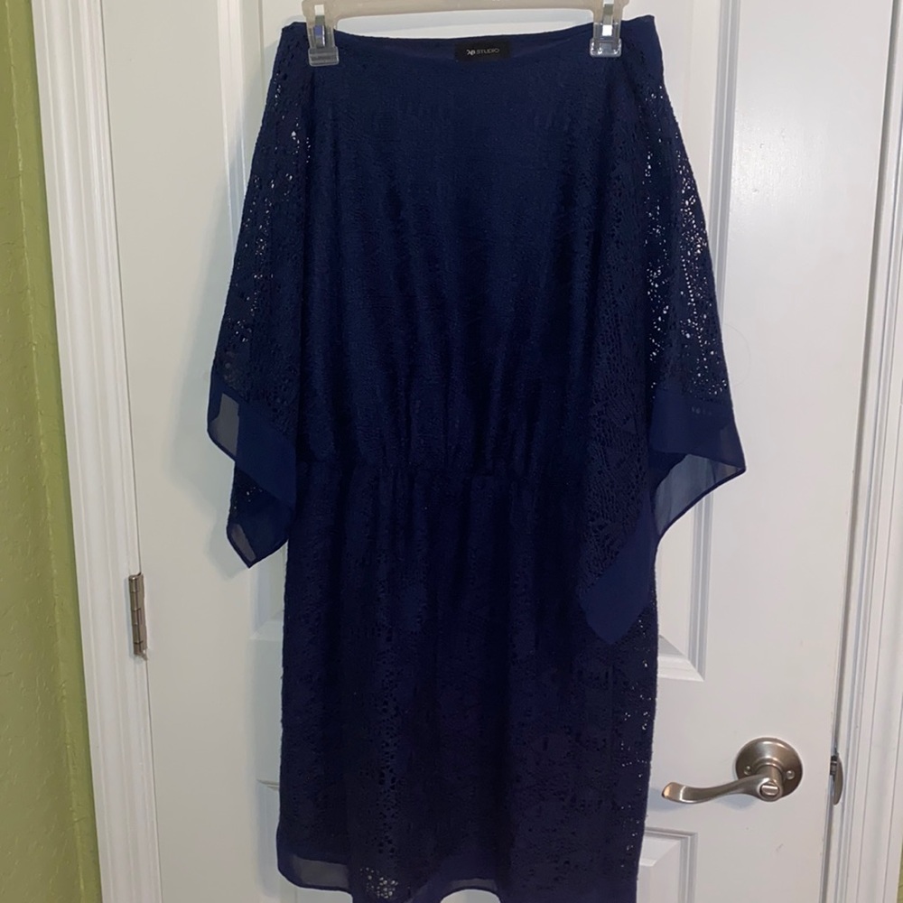 AB studio navy blue lace dress